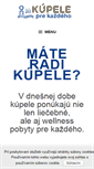 Mobile Screenshot of kupele-sk.com